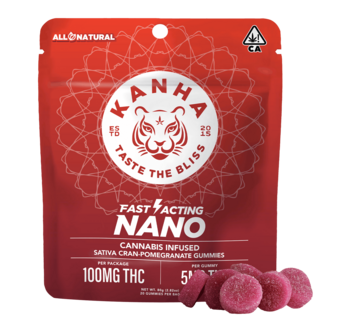 KANHA | NANO | Cran-Pomegranate | Sativa | 100mg THC | 20-pack