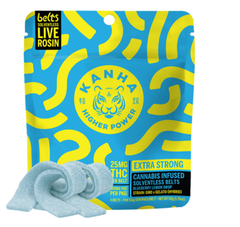 KANHA | Blueberry Lemon Drop Rosin Belts | GMO Cookies x Gelato | 4-pack