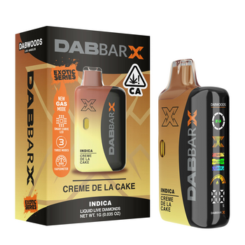 VAPE- DABBAR X LIQUID LIVE DIAMONDS Créme De La Cake 1G