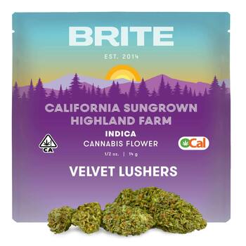 BRITE Highland OCal Flower (14g) - Indica - Velvet Lushers