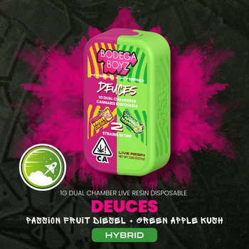 1 gram Deuces Passion Fruit Diesel x Green Apple Kush Live Resin Vape | CA