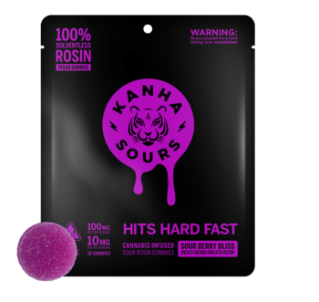 KANHA | Rosin Sour Berry Bliss | Mendo Breath | Indica | 10-pack