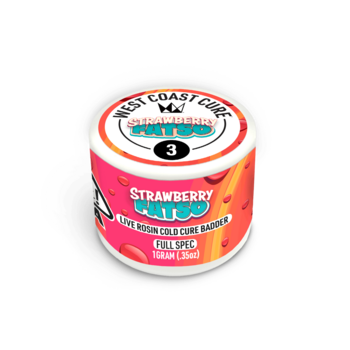 Strawberry Fatso - 1G Live Rosin Cold Cure Badder - Tier 3