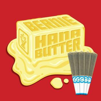 Cookies - 5 Pack Infused Pre Roll - BernieHana Butter