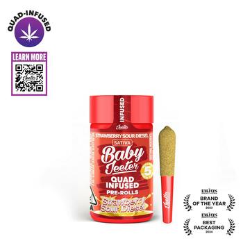 Baby Jeeter | Quad-Infused - Strawberry Sour Diesel