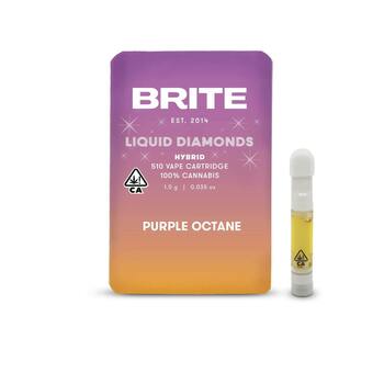 BRITE Liquid Diamonds Cartridge (1g) - Indica - Purple Octane
