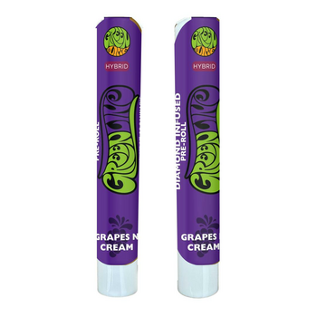 Grapes N Cream - Diamond Infused - Indoor Flower Pre-Roll - Hybrid - 1g