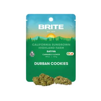 BRITE Highland OCal Flower (3.5g) - Sativa - Durban Cookies