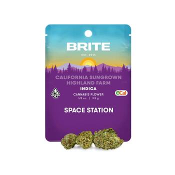 BRITE Highland OCal Sun-Grown Flower (3.5g) - Indica - Space Station